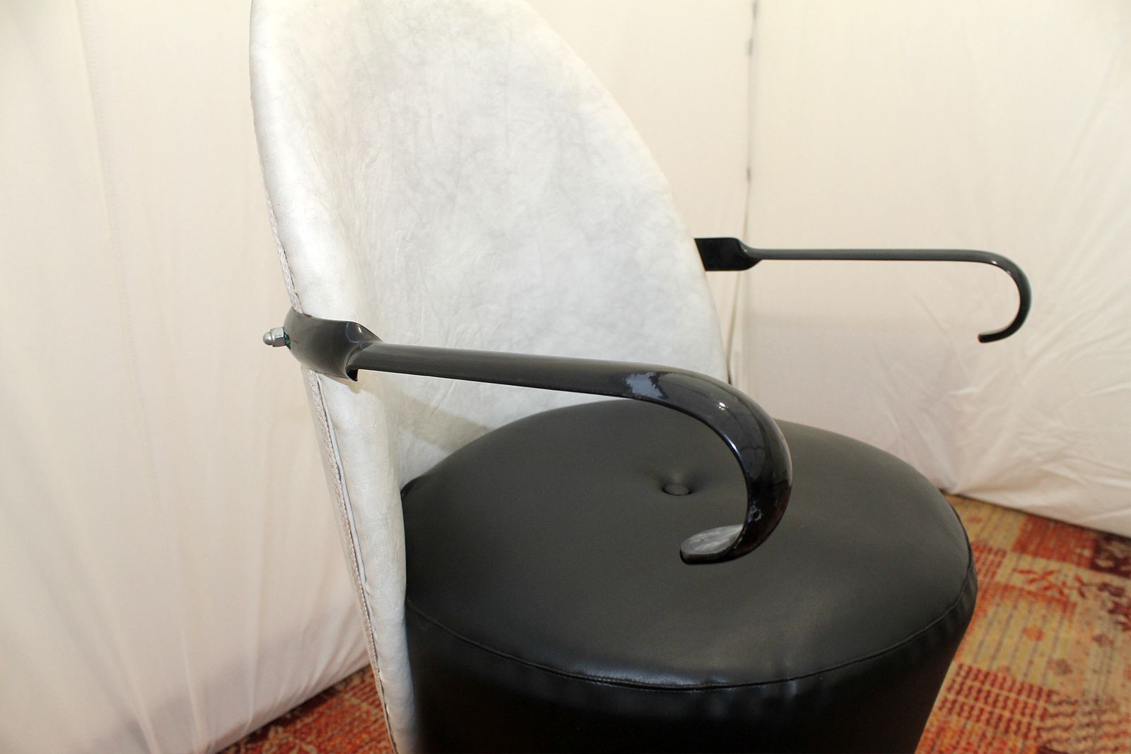 Leather Swivel Hairdressing Salon Chair, 1980´S photo furniture