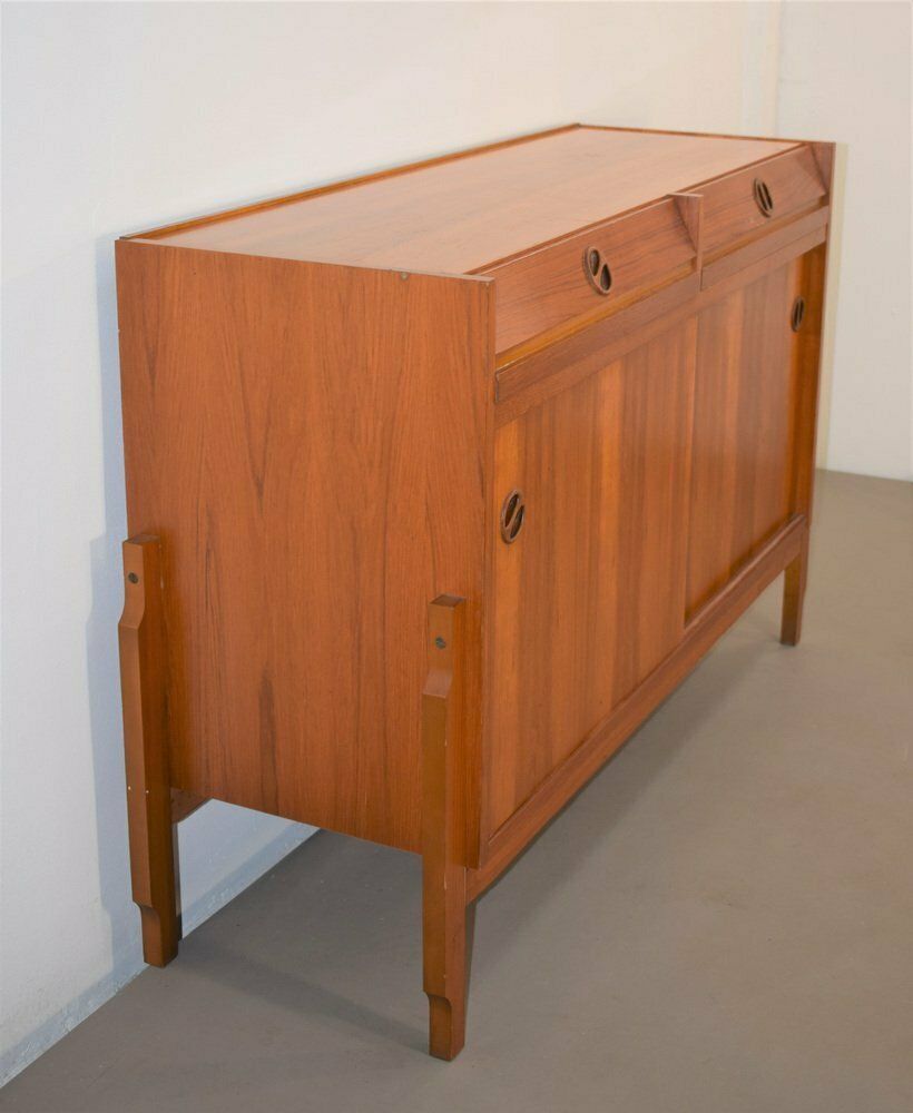 Furniture Italian Wooden Sideboard, 1960s photo
