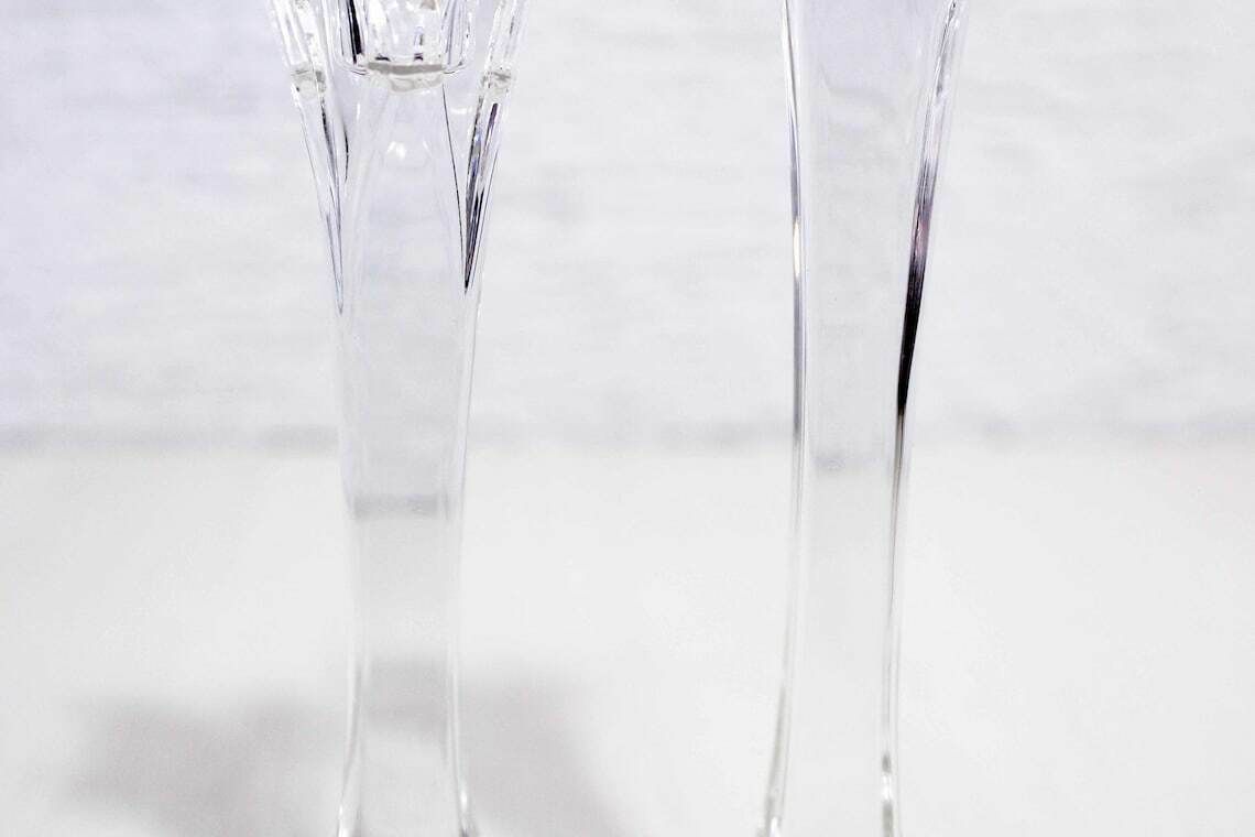 photo furniture Set Of 2 Nachtmann Crystal Candlesticks