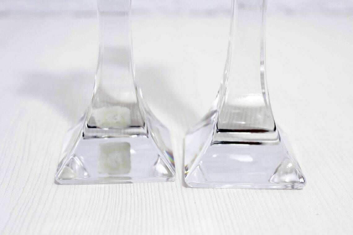 photo for sale Set Of 2 Nachtmann Crystal Candlesticks
