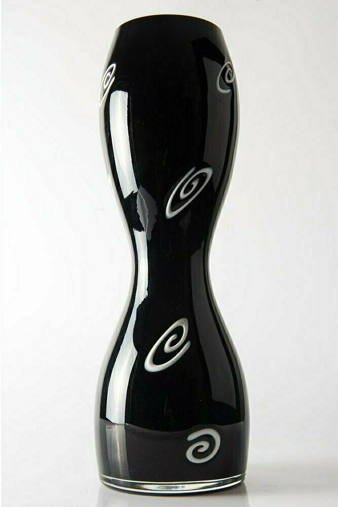 Tall Hourglass Glass Vase By Shafaq Malik For Barovier & Toso photo for sale