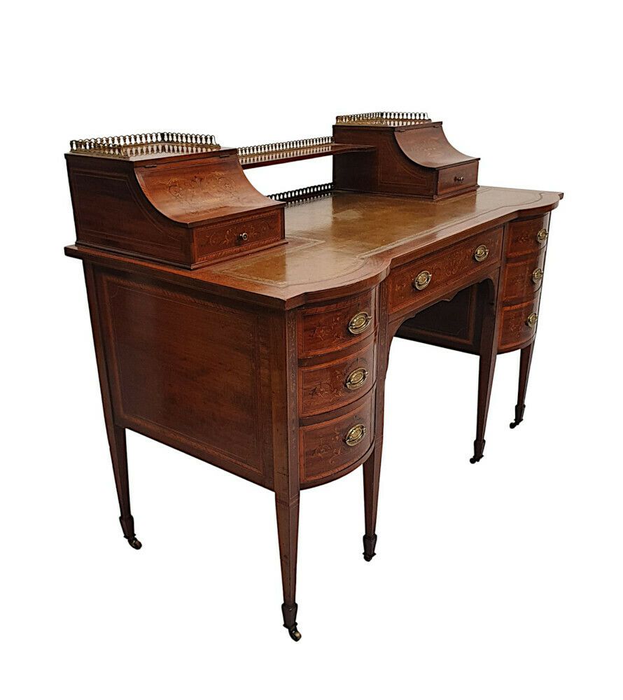 A Stunning Edwardian Desk In The Carlton House Style By Maple Of London photo furniture