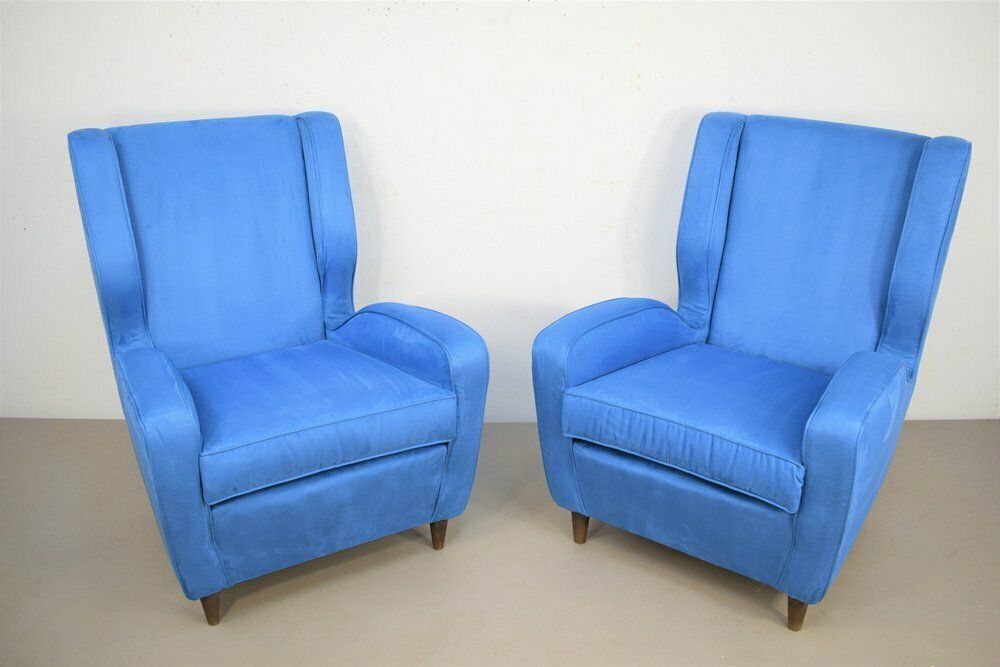 Armchairs In The Style Of Melchiorre Bega, Italy, 1950s, Set Of 2