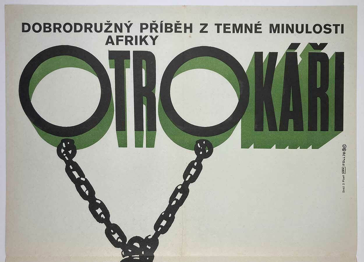 photo for sale Original Film Poster, Slavers, Dobroslav Foll, 1978, Genuine Czech Vintage Print