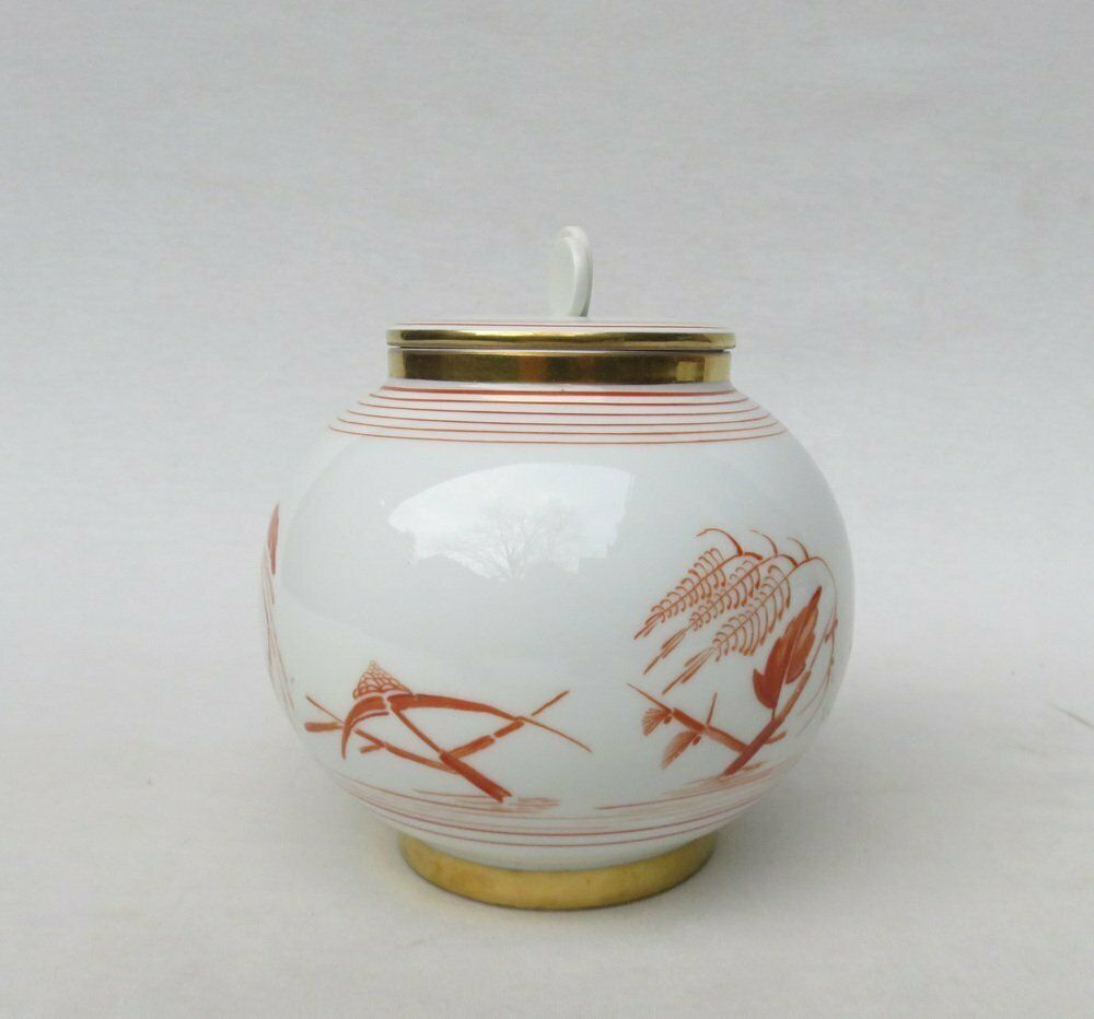 Art Deco Lidded Box With Japanese Decor By Fritz Von Stockmeyer For Porcelain Factory Arzberg, 1930s photo furniture