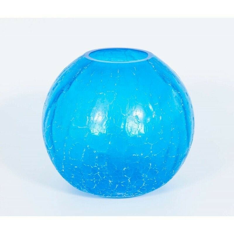 Pair Of Italian Murano Blown Glass "Spheres" Vases By Cenedese 1970s photo furniture