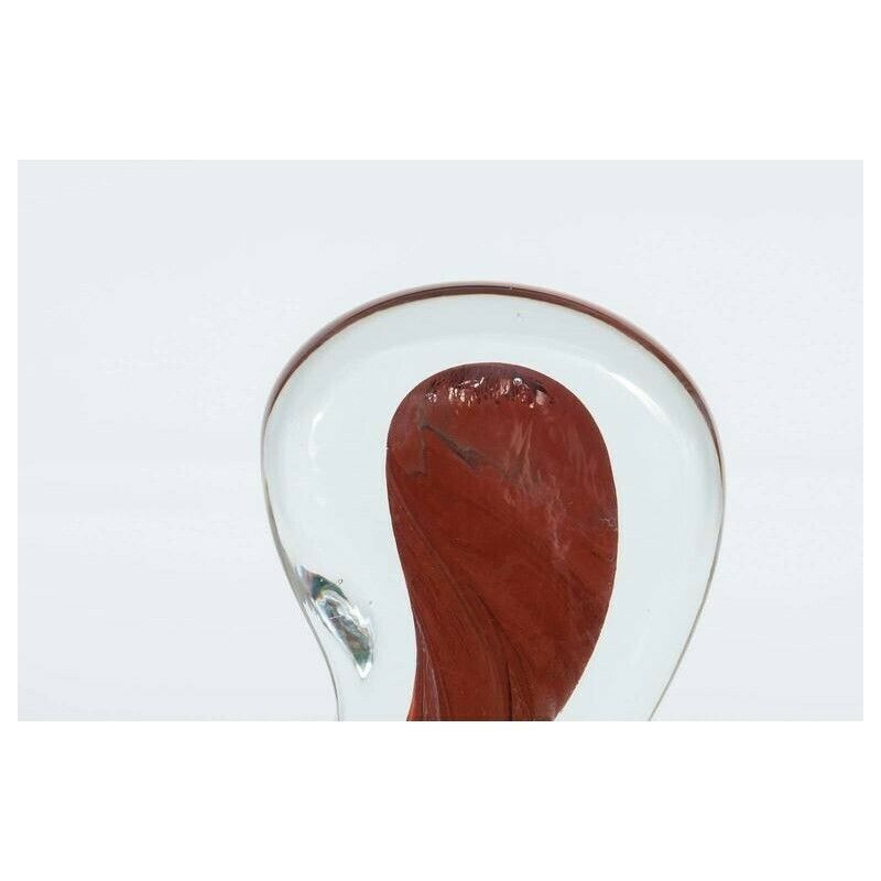 Italian Venetian Sculpture "Abstract" In Murano Glass, By Romano Donà, 1980s photo for sale