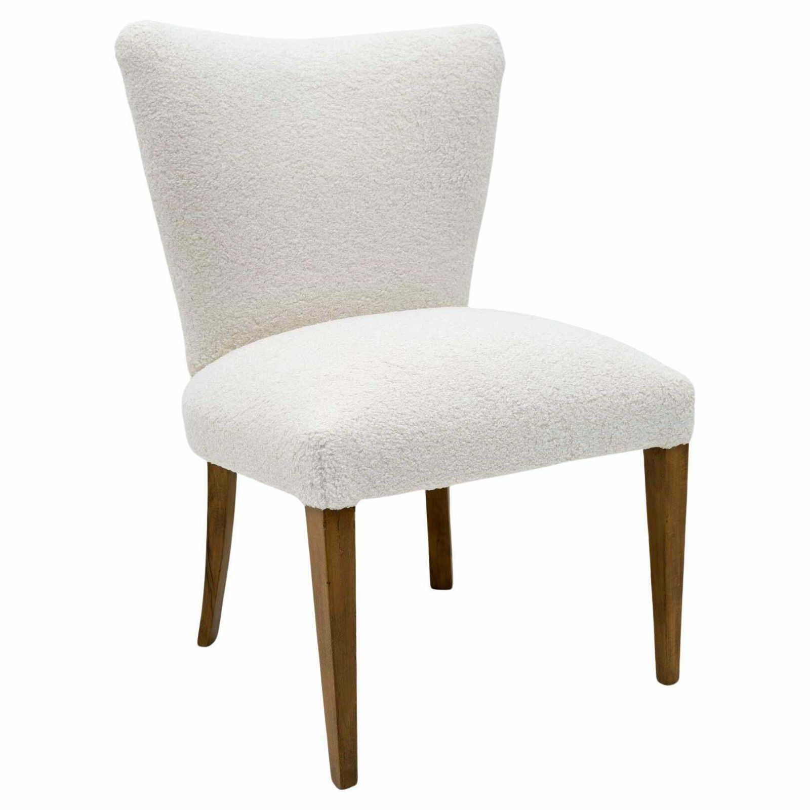 Mid Century Modern Italian Boucle Small Armchair, 1950s