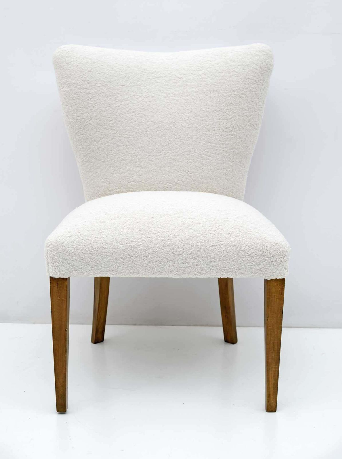 Mid Century Modern Italian Boucle Small Armchair, 1950s photo furniture