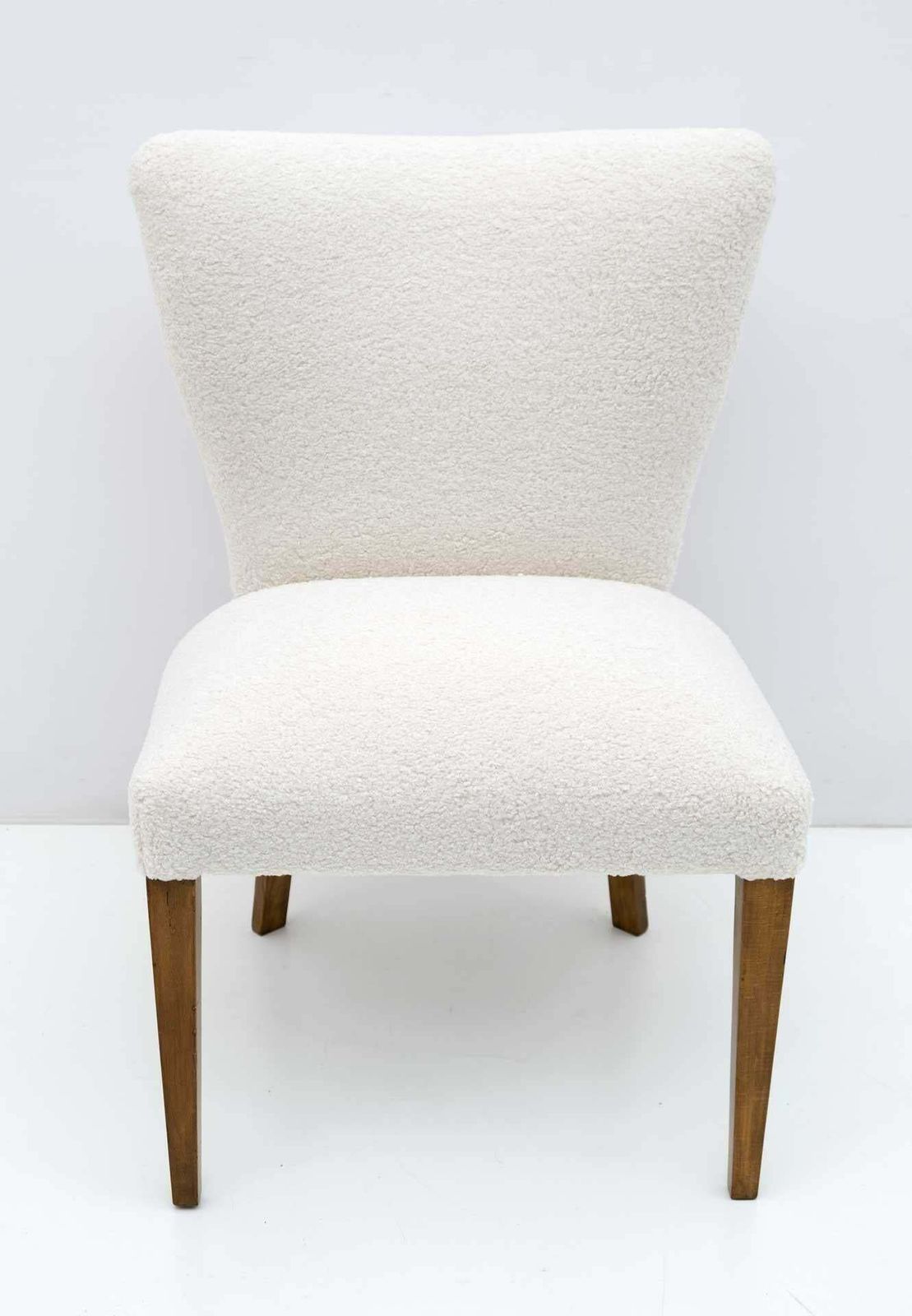 Mid Century Modern Italian Boucle Small Armchair, 1950s photo Furniture