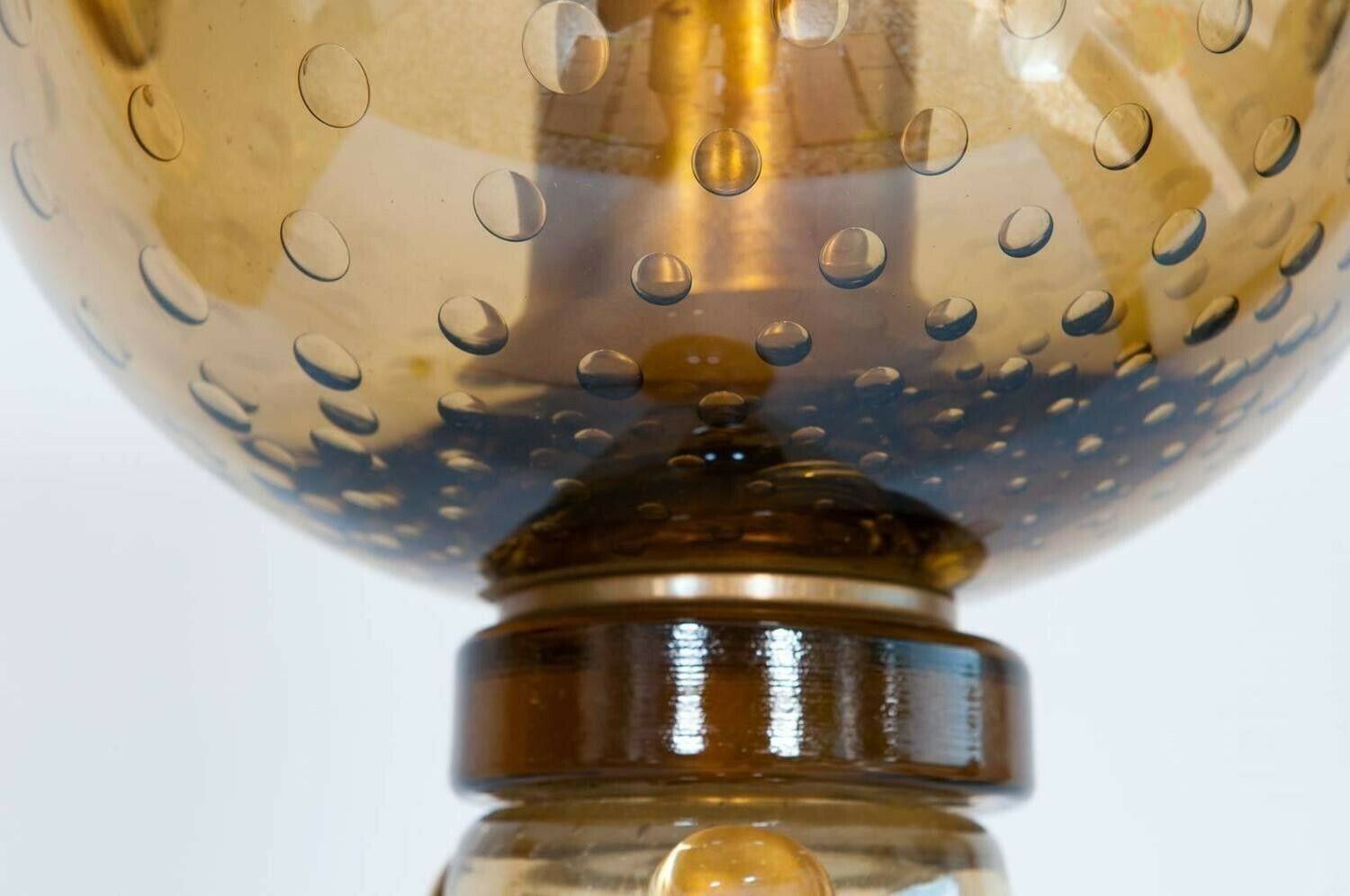 Venetian Floor Lamp In Blown Murano Glass, Iridescent And "Pagliesco", 1970s photo 6649.49