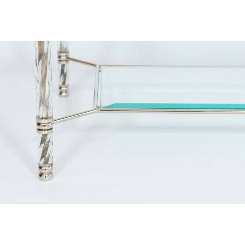 Table In Blown Murano Glass, Transparent, Barovier, 1980s photo Furniture