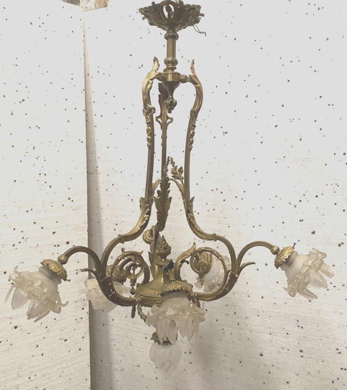 Napoleon III Style Chandelier In Gilded Bronze XX Century photo buy