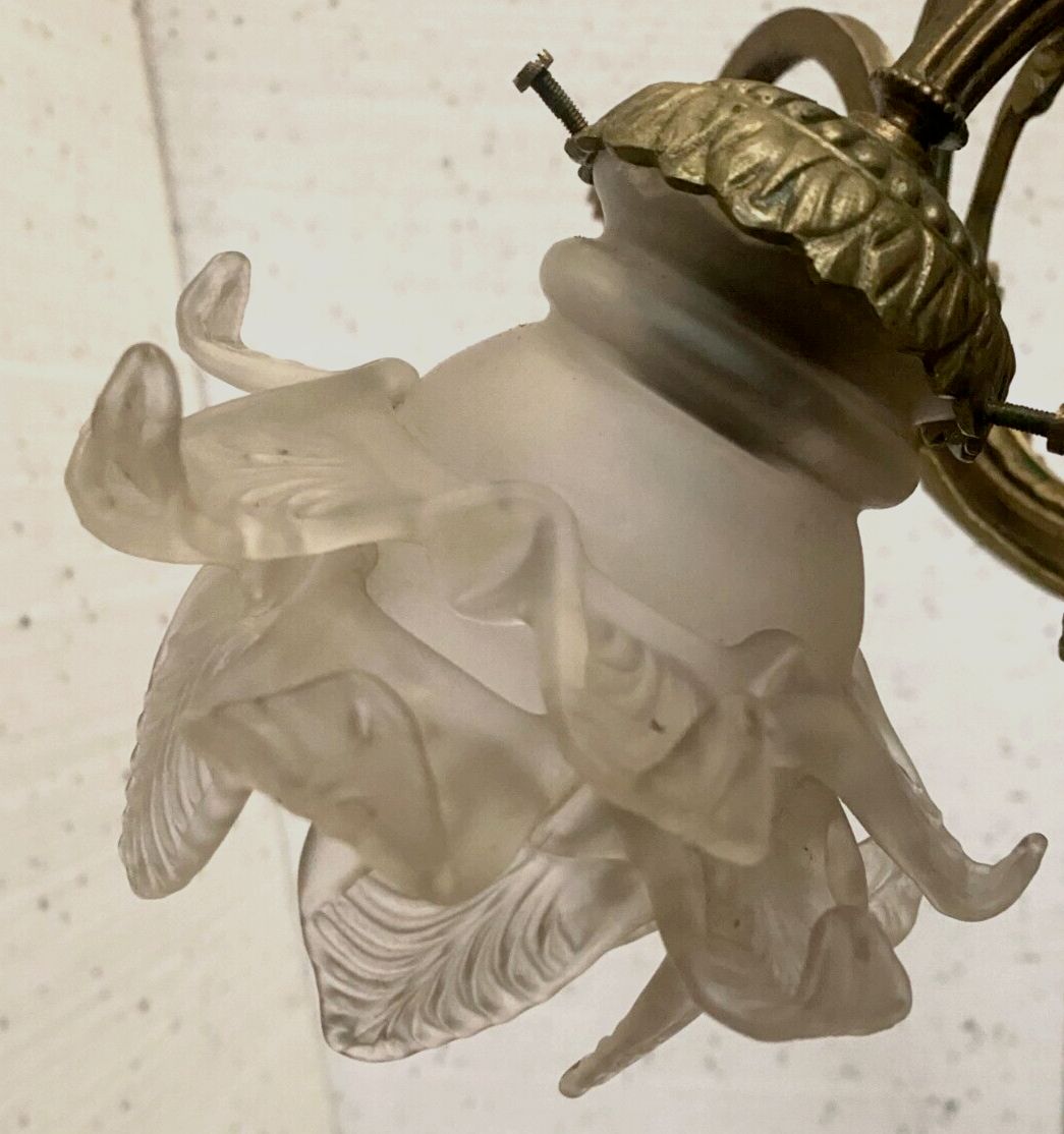 Napoleon III Style Chandelier In Gilded Bronze XX Century photo vintage