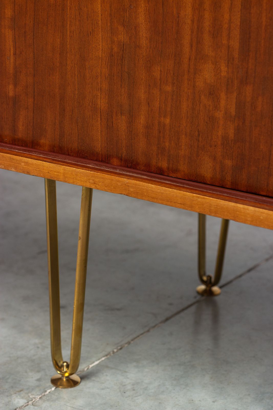 Alfred Hendrickx 1950 Sideboard With Brass Hairpin Legs photo 7000.0