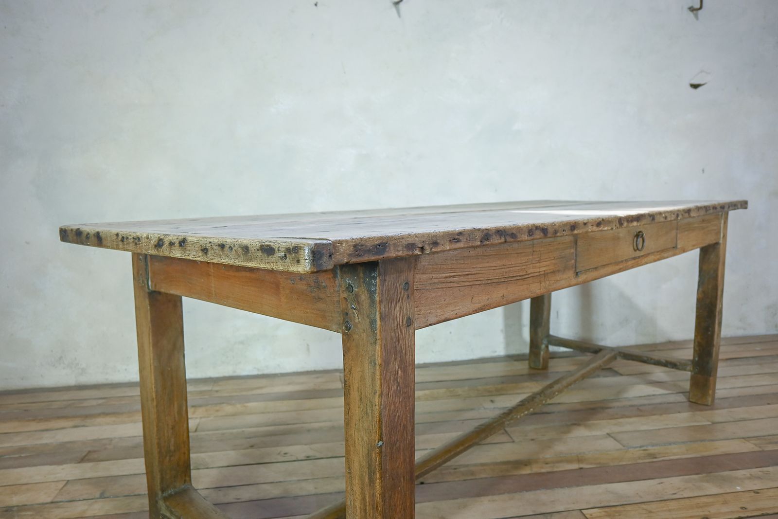 19th Century French Sycamore & Oak French Refectory Farmhouse Table photo Furniture
