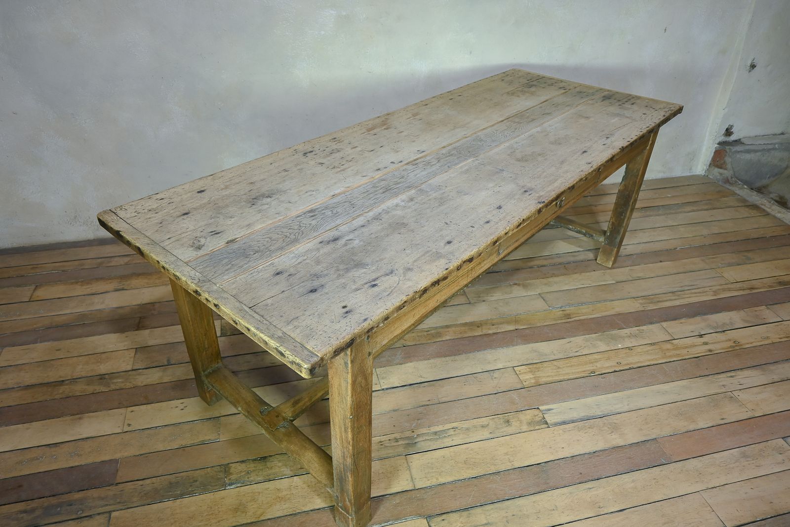 19th Century French Sycamore & Oak French Refectory Farmhouse Table photo vinterior