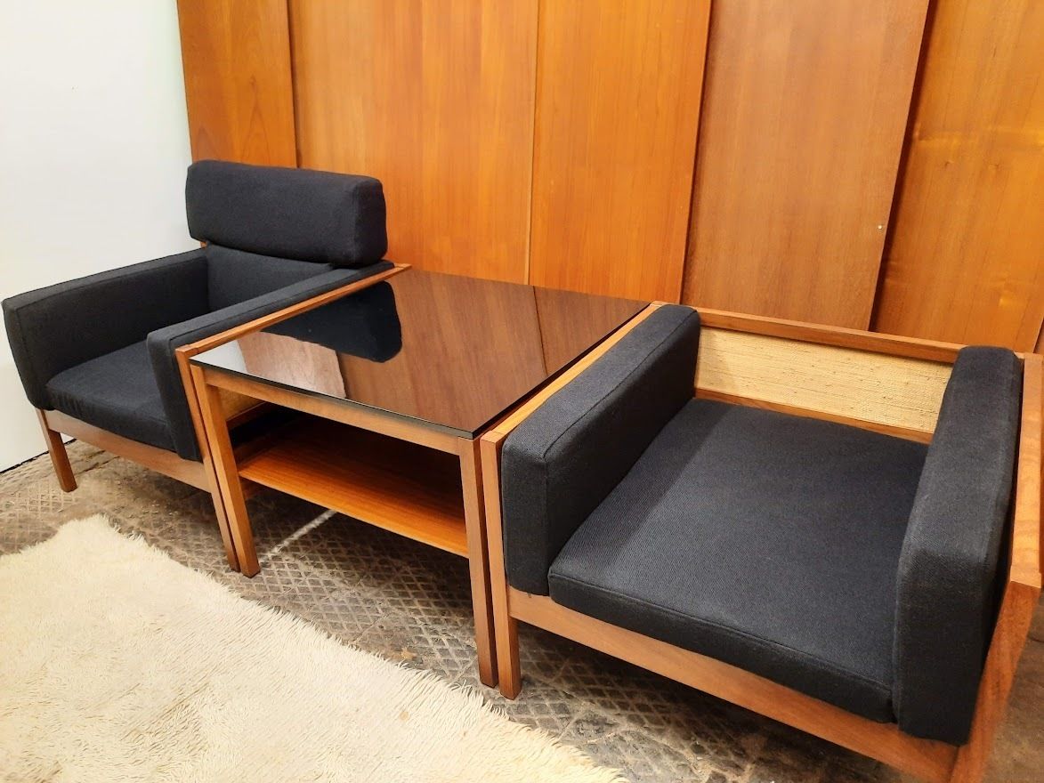 Guy Rogers Armchairs And Coffee Table photo for sale