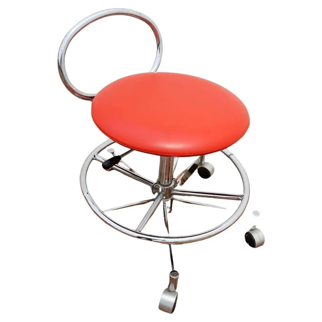 Vintage Chrome Swivel Chair Or Stool By Kovona, Czechoslovakia 1980´S photo furniture