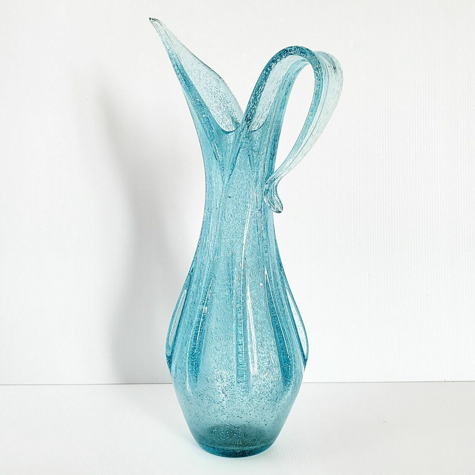 Magnificent Vintage Italian Vase 1960 In Murano Glass By Barovier & Toso 60s