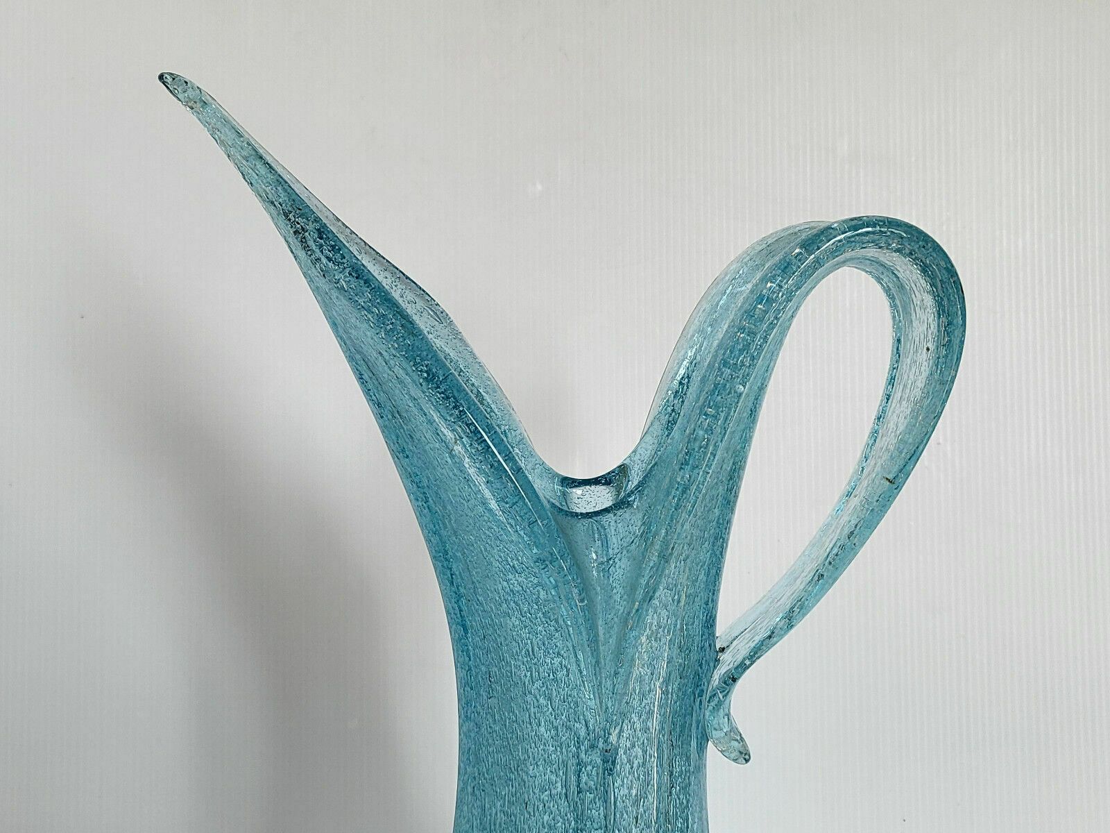 Magnificent Vintage Italian Vase 1960 In Murano Glass By Barovier & Toso 60s photo for sale