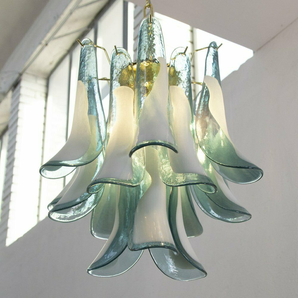 Italian Murano Glass Petal Chandelier, 1990s photo buy