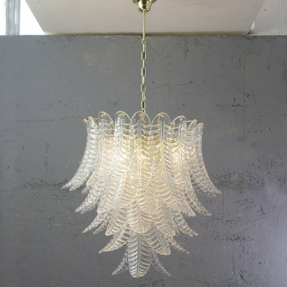Suspension Chandelier  Made In Italy In Murano Glass Crystal Color, 1990s photo 3162.0
