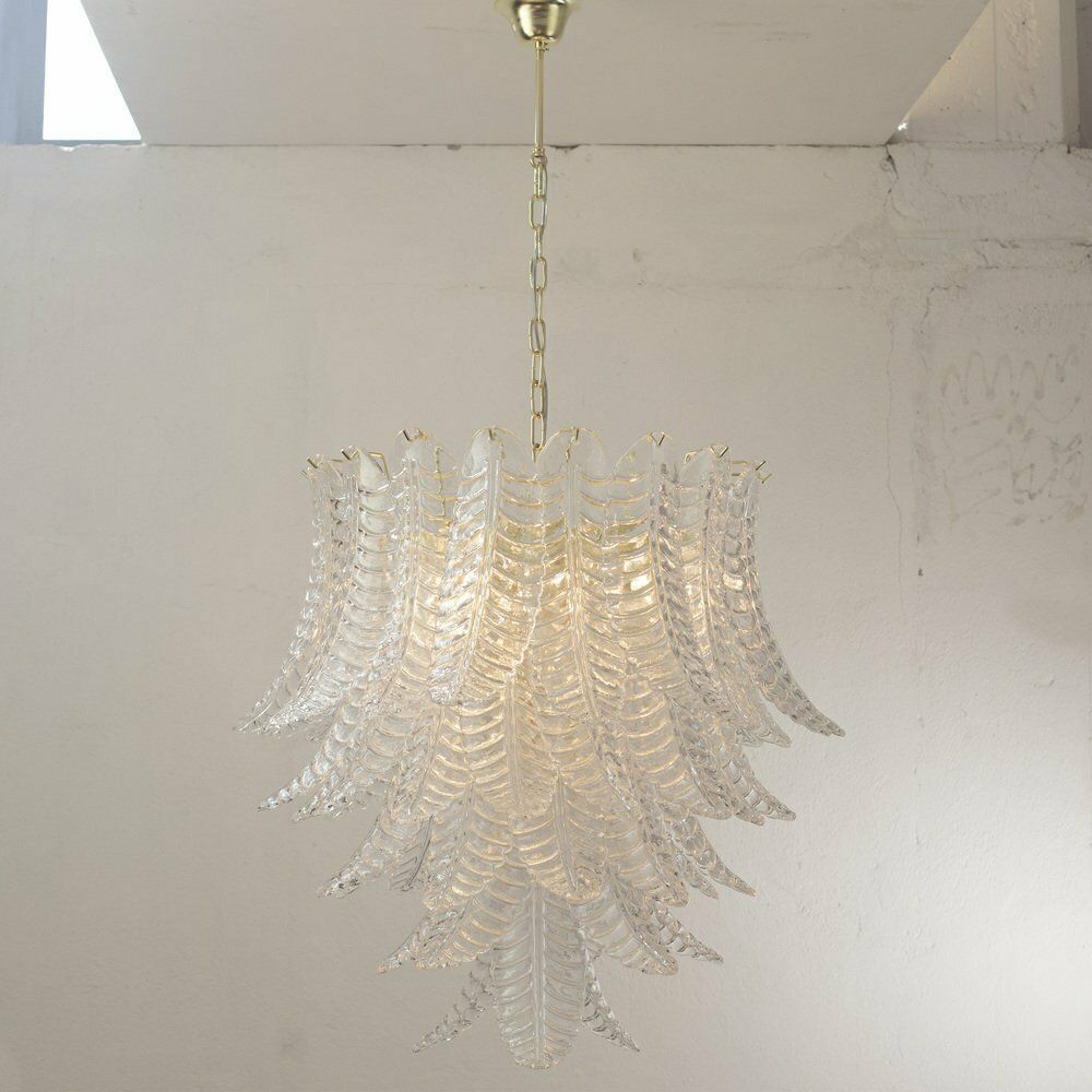 Suspension Chandelier  Made In Italy In Murano Glass Crystal Color, 1990s photo buy