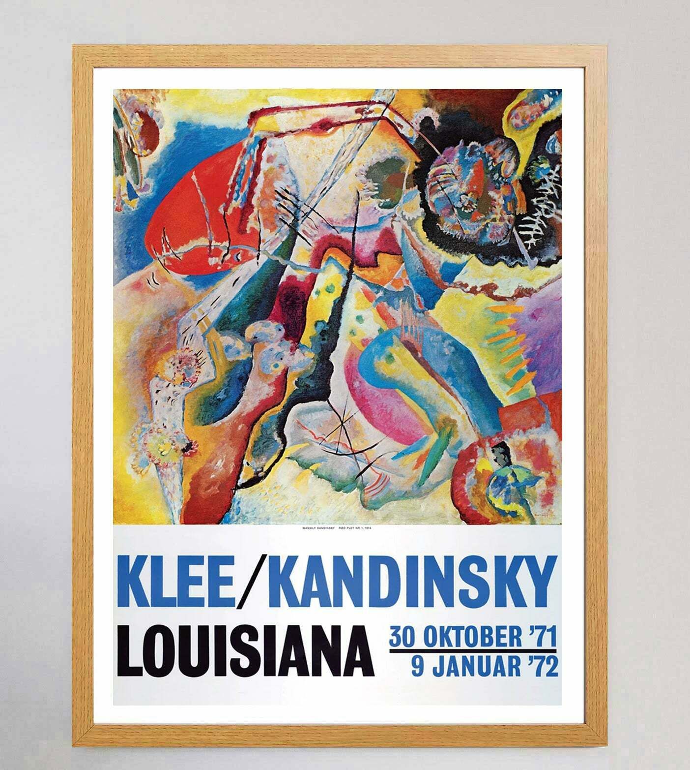 Klee & Kandinsky   Louisiana Original Vintage Poster photo Art