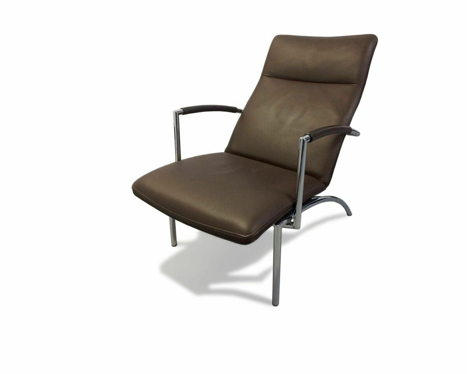 Reclining Chair In Brown Leather By Peter Maly For Cor, 1992 photo furniture