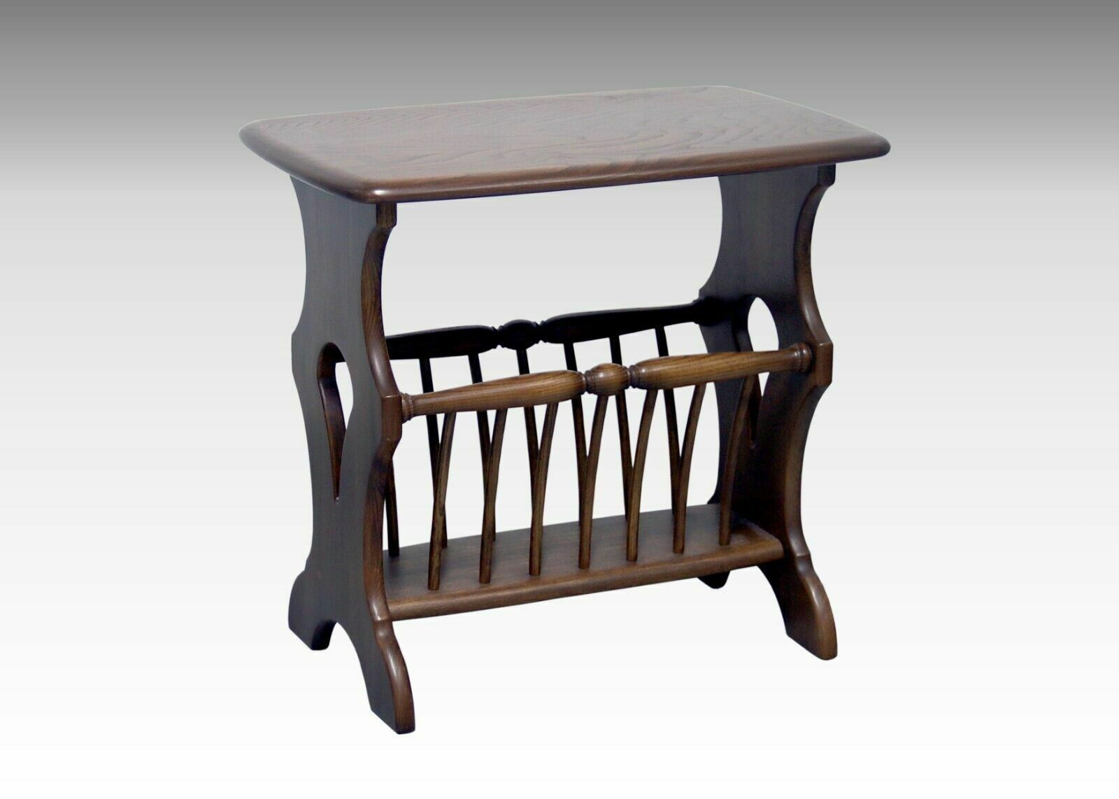 Side Table & Magazine Rack By Ercol. 1980s