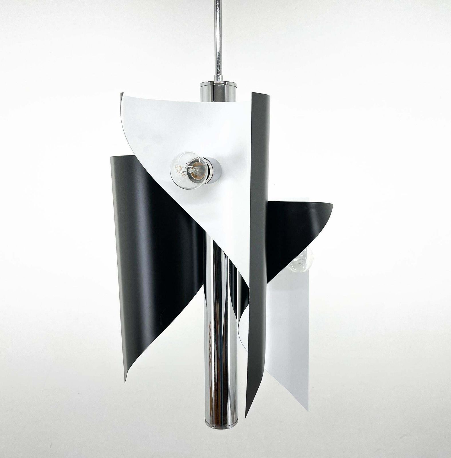 Lighting Italian Asymetrical Space Age Chandelier, 1970's photo