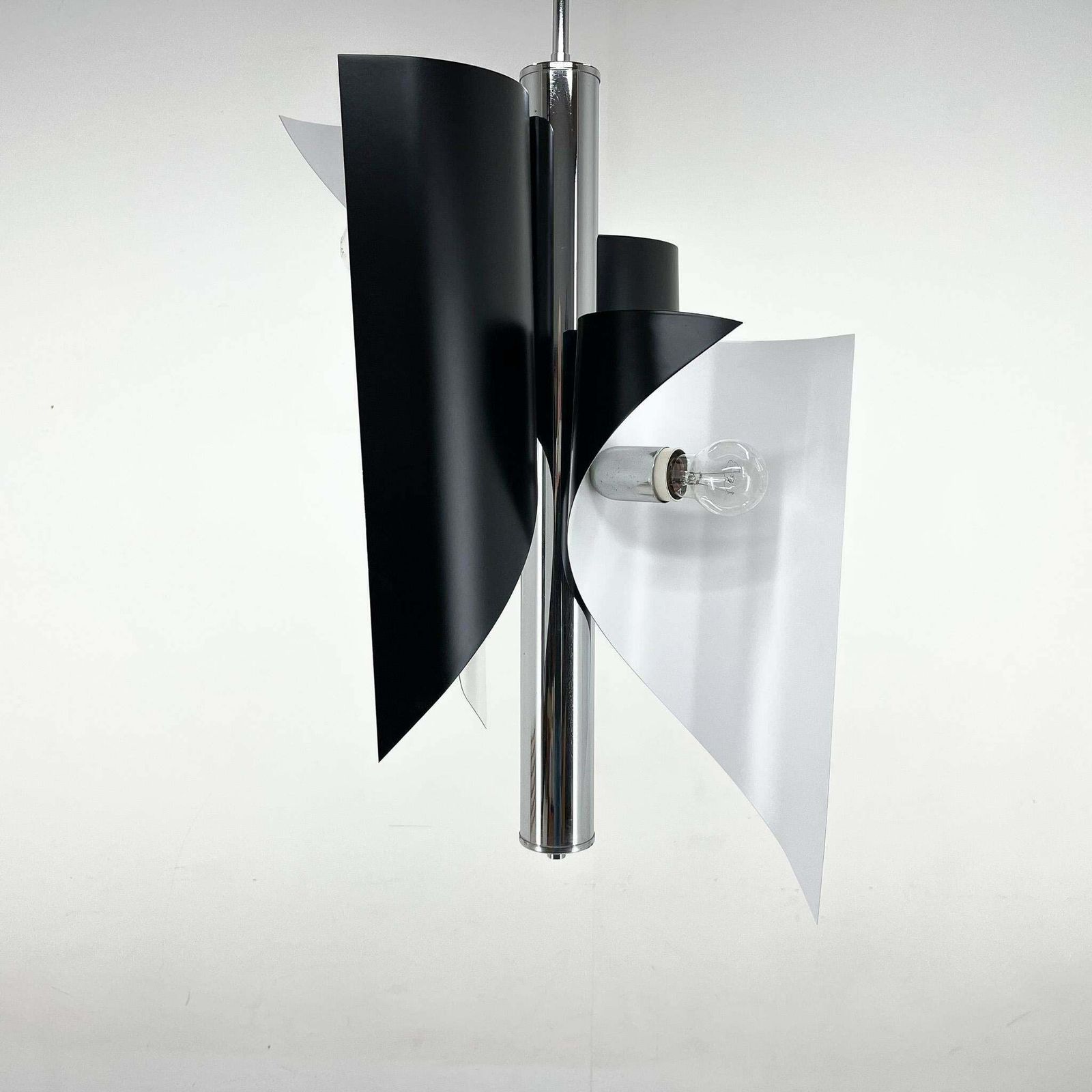 1192.0 Italian Asymetrical Space Age Chandelier, 1970's photo