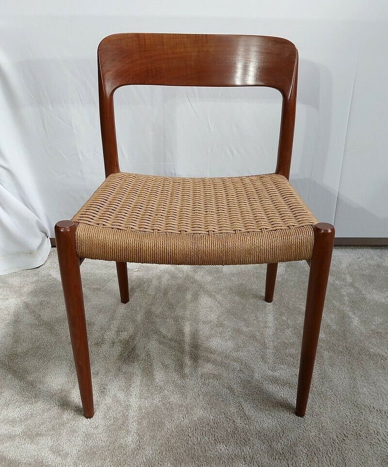 photo vinterior 4 Model “75” Chairs By Niels Otto Moller, Denmark – 1960