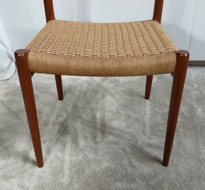 photo buy 4 Model “75” Chairs By Niels Otto Moller, Denmark – 1960