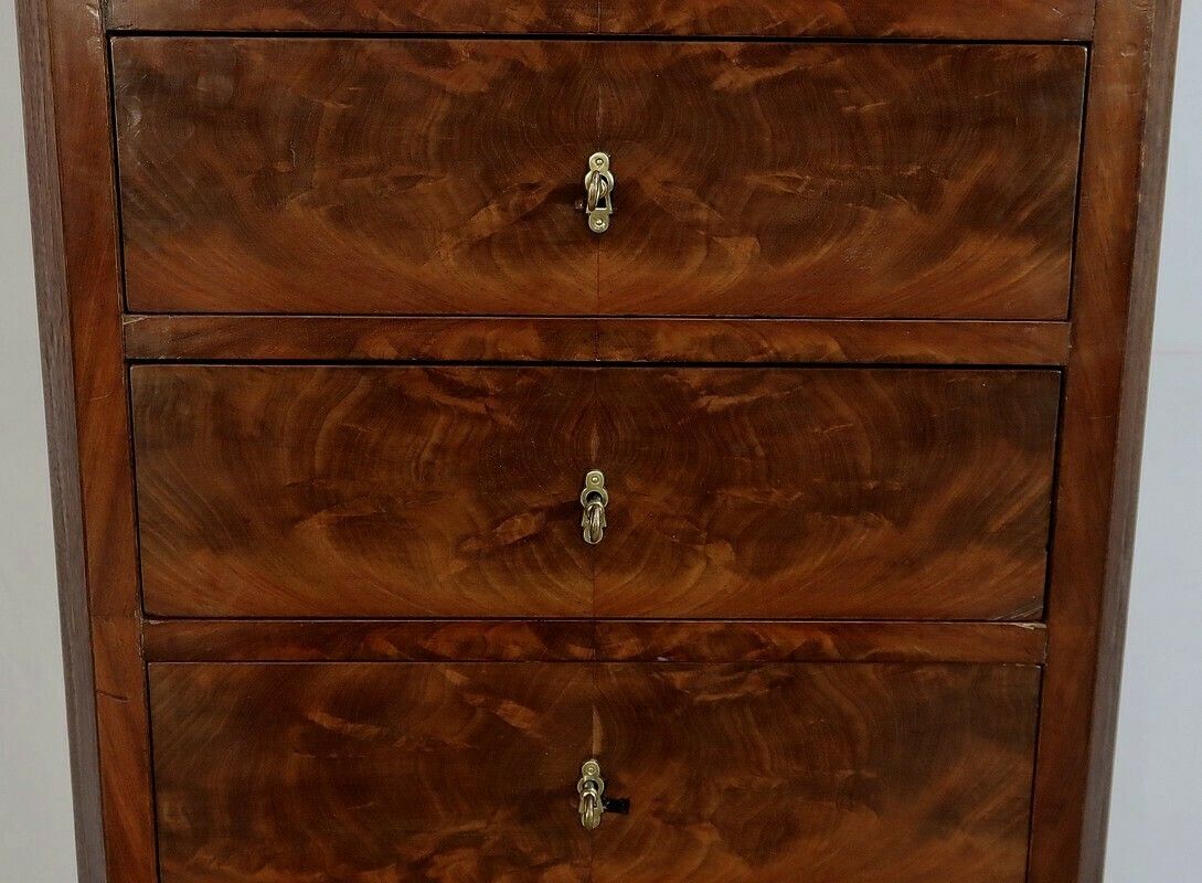 Narrow Semainier In Mahogany   Late 19th Century photo buy