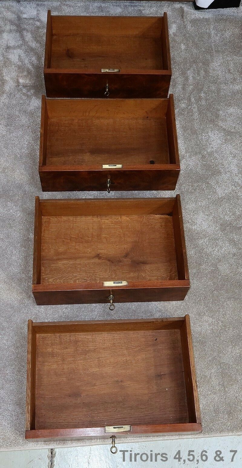 photo buy Narrow Semainier In Mahogany   Late 19th Century