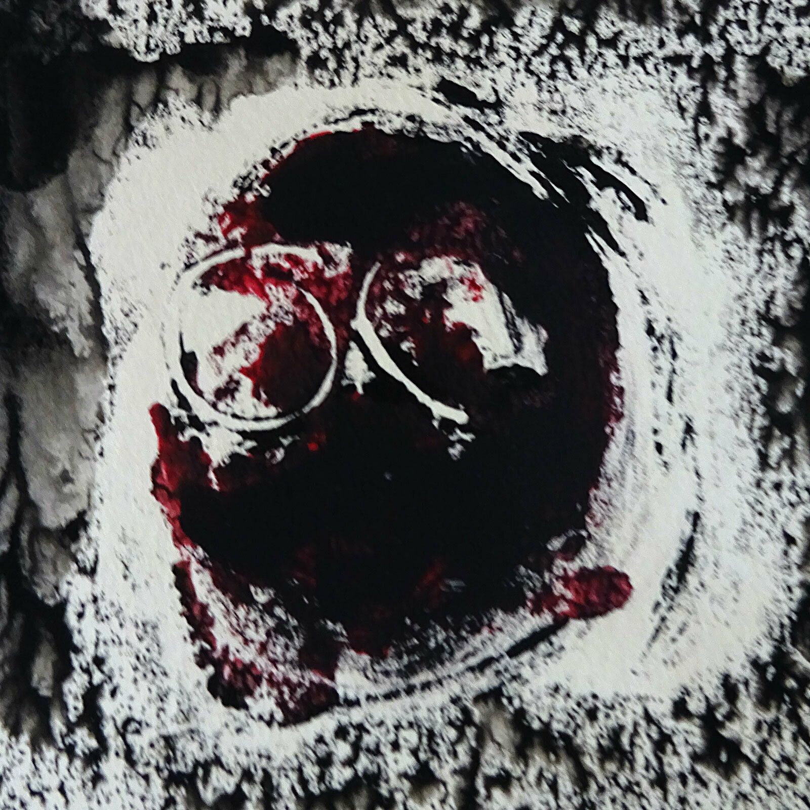 Harm Van Ee, “Masks”, 1988, Original Signed Art Brut Painting photo furniture