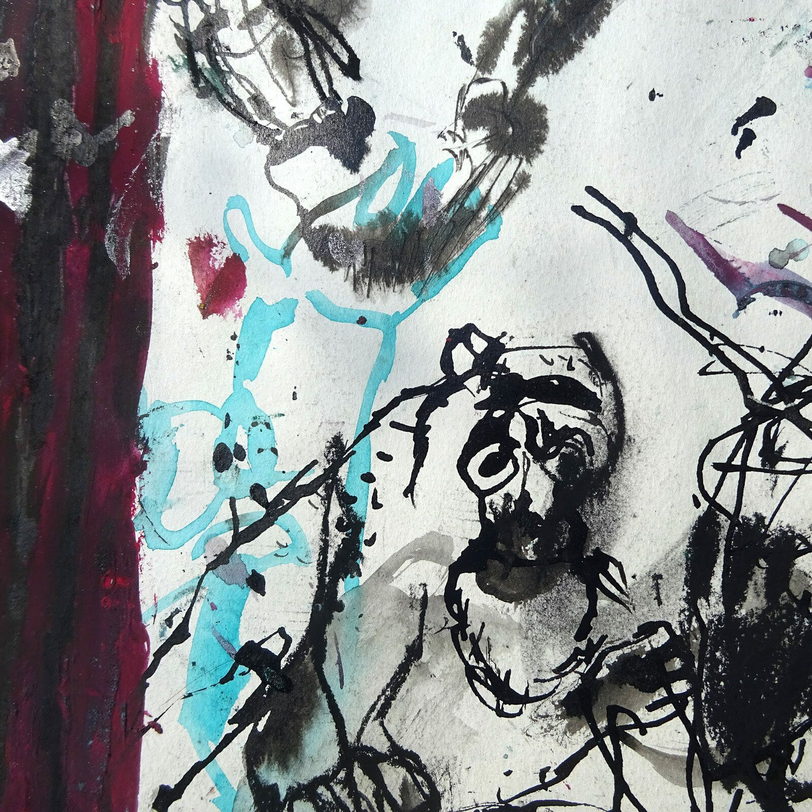 Mary Maclean, “Paris Monkey House”, 1987, Contemporary Original Signed Painting photo furniture