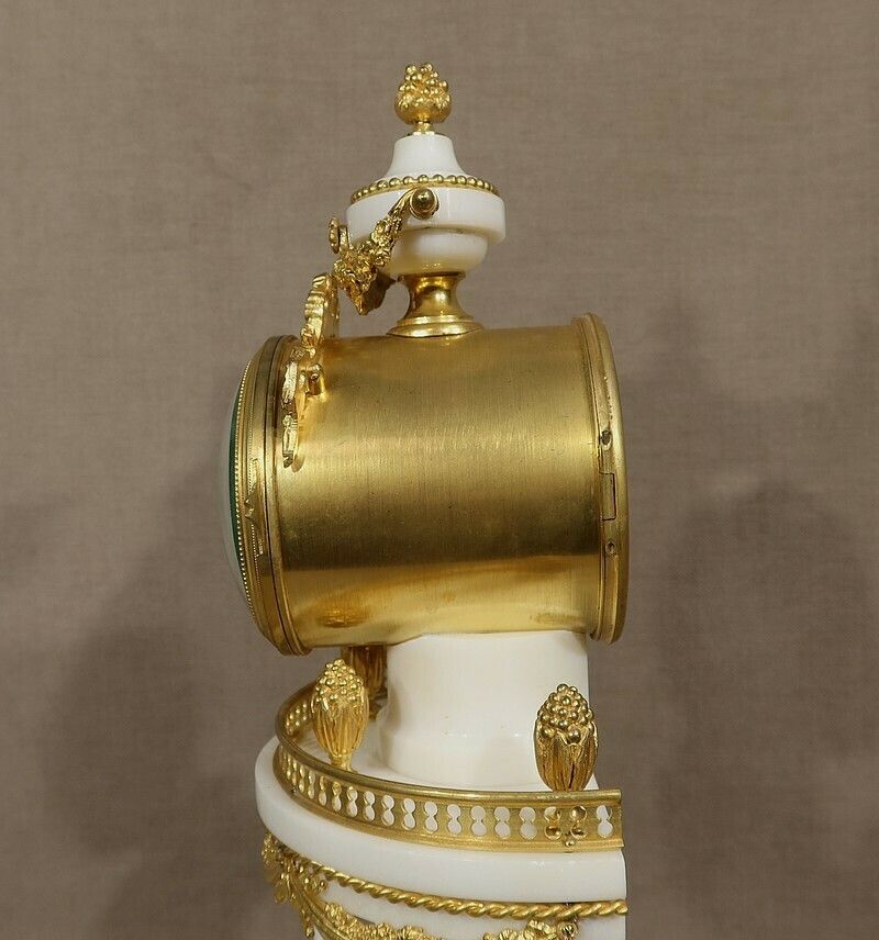 photo vinterior Marble And Gilt Bronze Pendulum, Maison Planchon, Louis XVI – 19th Century