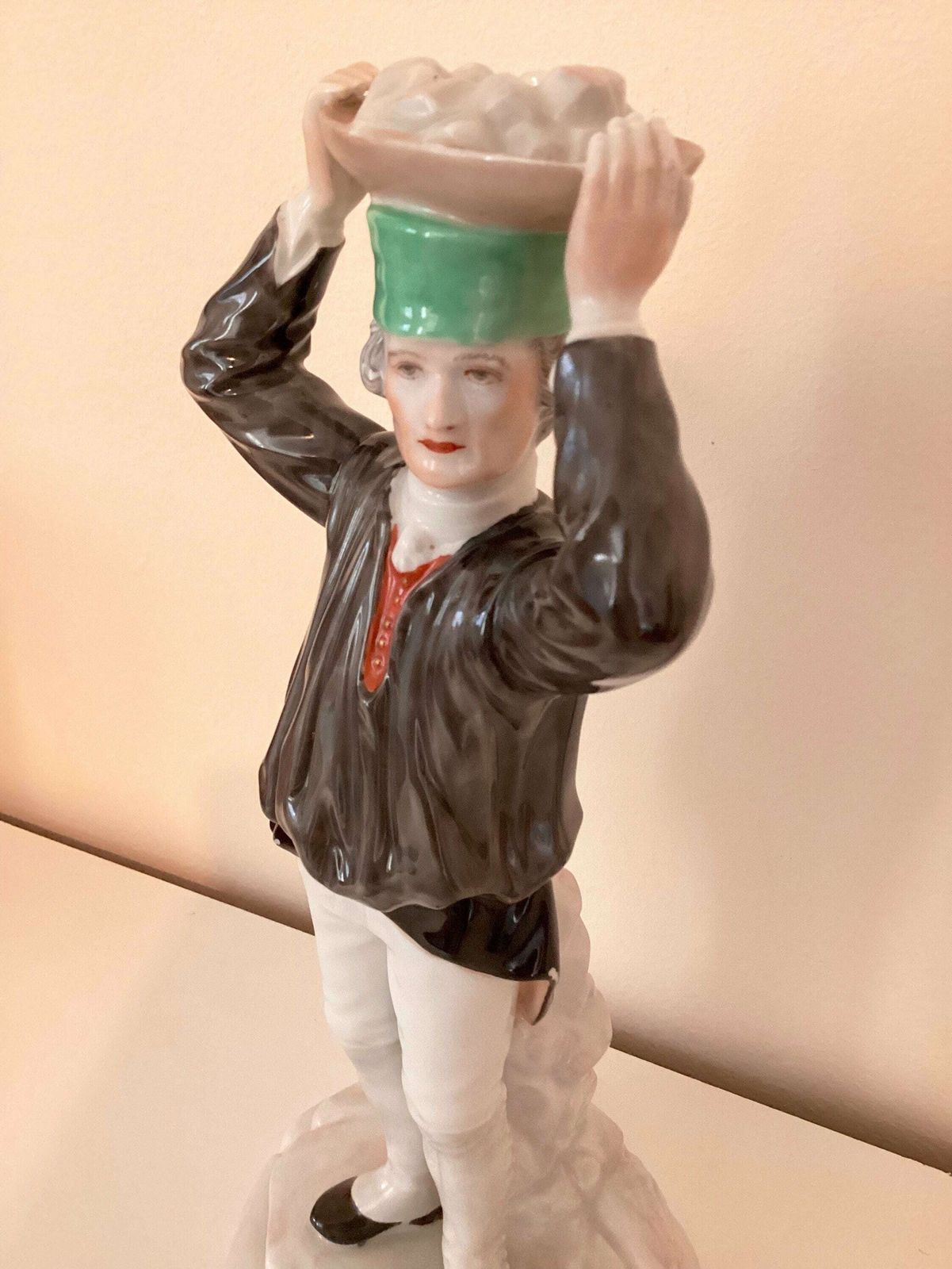 Fuerstenberg Porcelain Miner Candleholder Porzellan Bergman Figurine