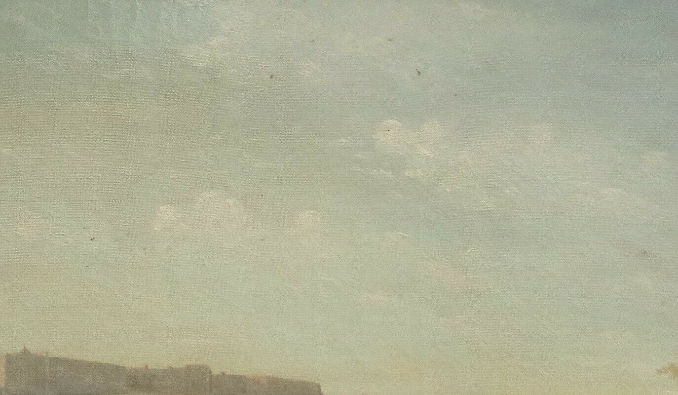 Oil On Canvas “Le Lavoir”, French School Of The 19th Century photo buy