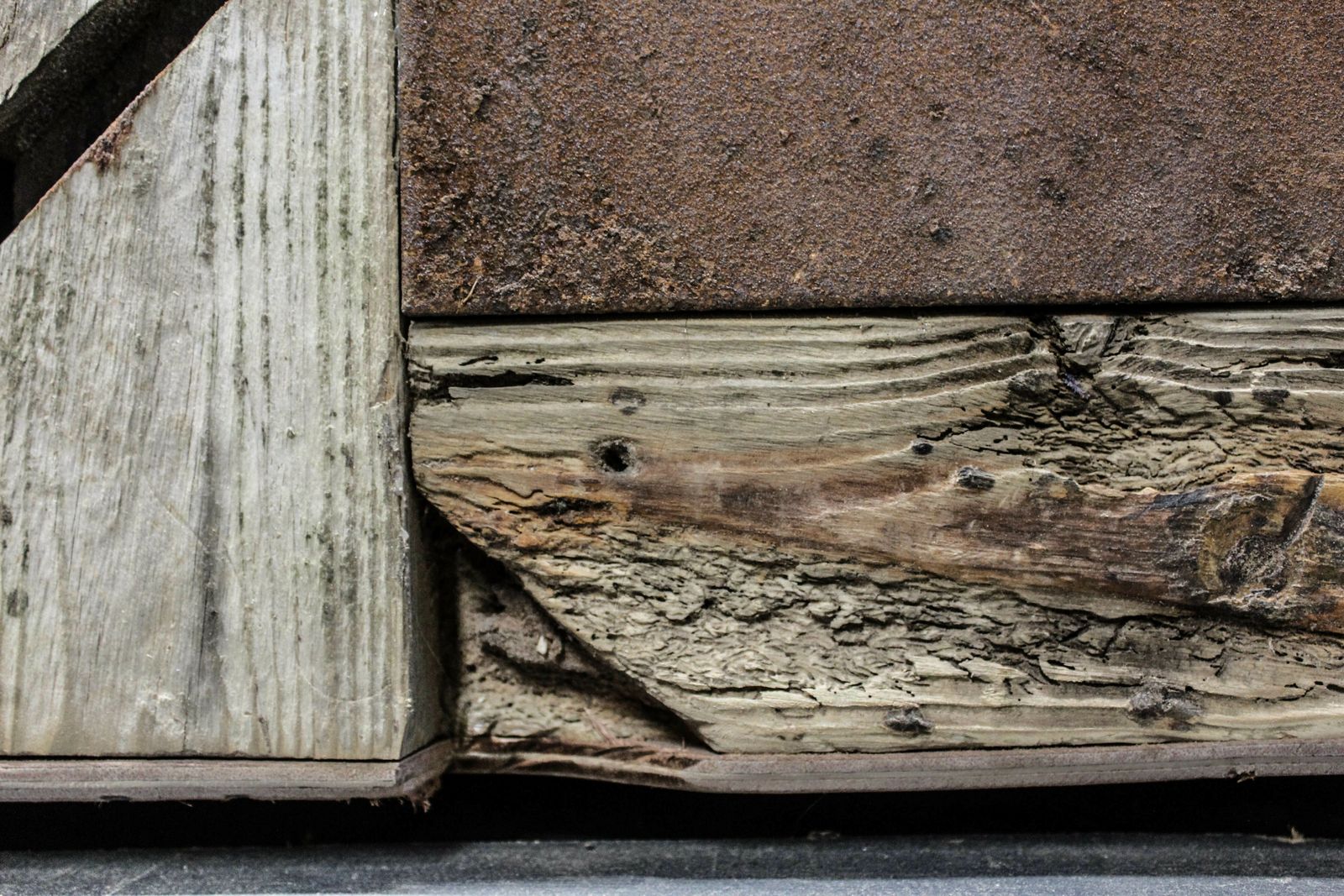 Driftwood And Rusty Metal Cabinet, photo Furniture