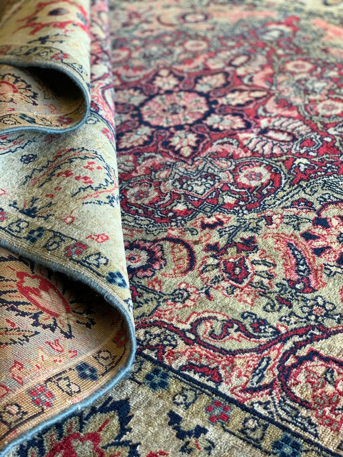 Handmade Carpet Antique Rugs, Agra Indian Rug, Red Oriental Rugs For Sale photo buy