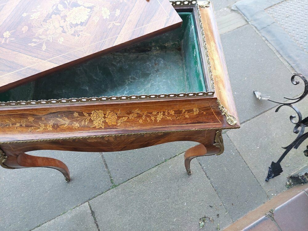 Victorian Inlaid Kingwood Planter Jardiniã¨Re Table photo vinterior