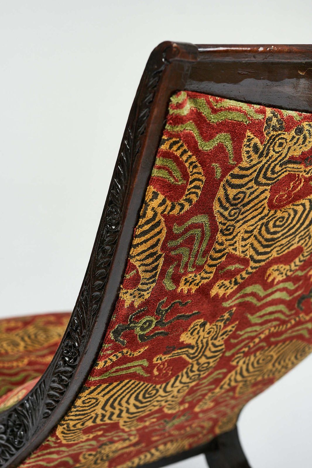 Victorian Slipper Chair In Mahogany ( Fully Reupholstered) photo Furniture