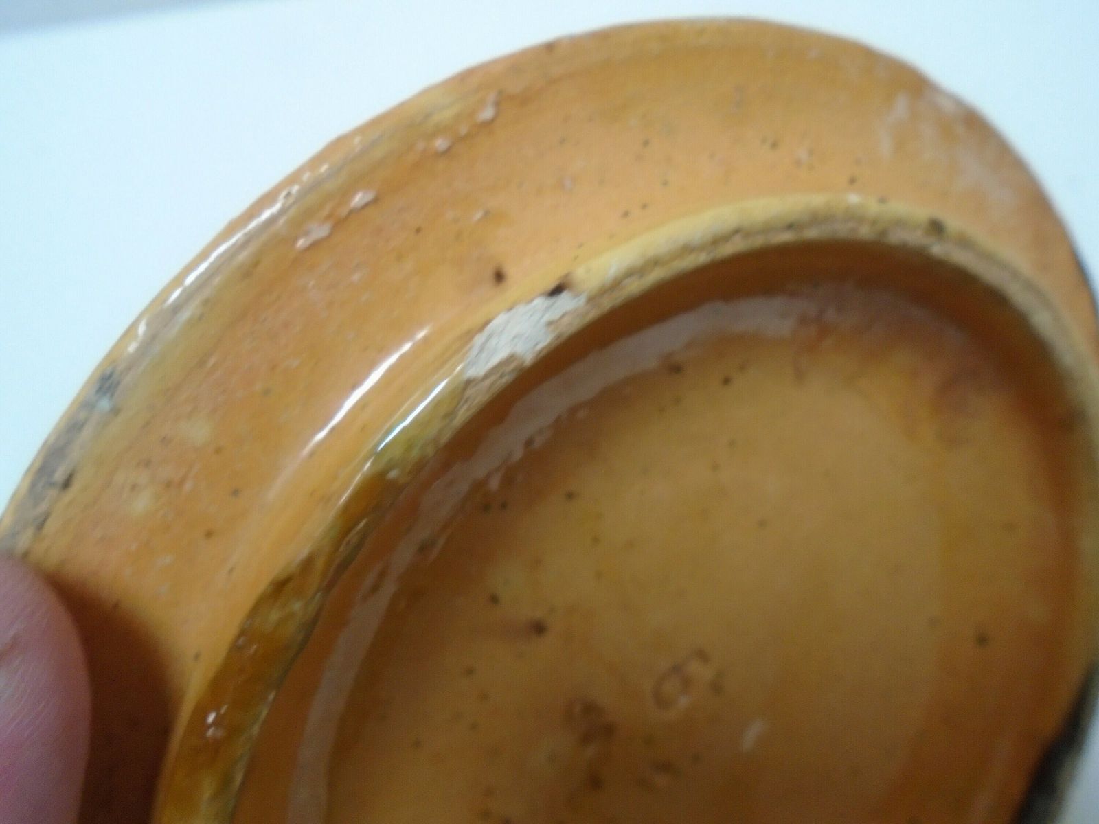 Vintage French Alsace Sauce Pan, Glazed Earthenware Pot, Terracotta Floral Pan photo vintage