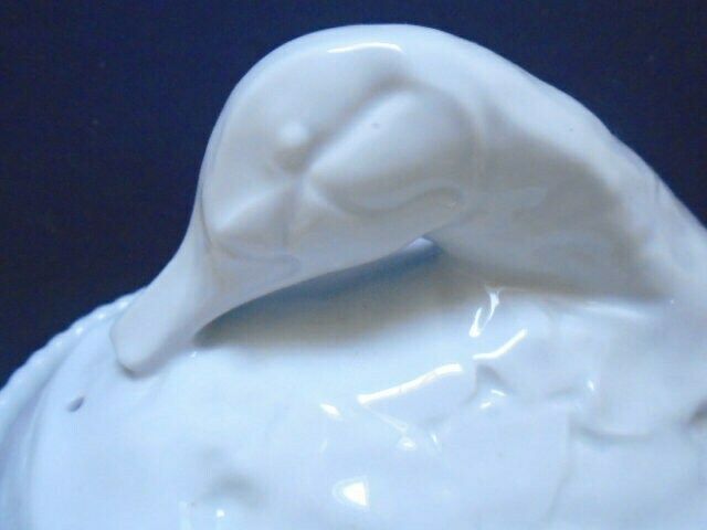 photo furniture Vintage French Large White Duck Or Goose Lidded Terrine, Philippe Deshoulieres, Limoges