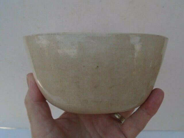 photo for sale Antique French Stoneware Jelly / Jello Mold / Oval Rustic Farmhouse Ceramic Mould