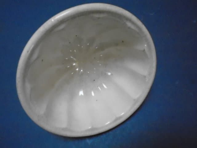 photo for sale Antique French Stoneware Jelly / Jello Mold / Rustic Farmhouse Round Ceramic Mould